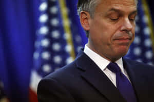 Jon Huntsman Looking Down Wallpaper