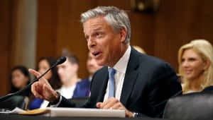 Jon Huntsman Pointing His Finger Wallpaper