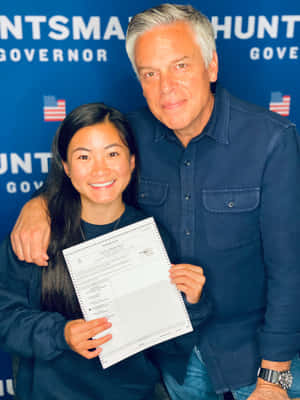 Jon Huntsman With Daughter Wallpaper