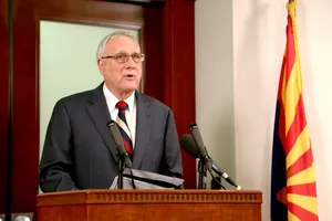 Jon Kyl News Conference Event Wallpaper
