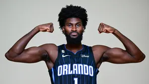 Jonathan Isaac Dominating The Court Wallpaper