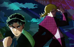 Jonathan Joestar And Dio Brando In Phantom Blood Wallpaper