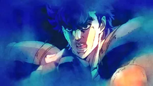 Jonathan Joestar And Dio Brando's Showdown In Phantom Blood Wallpaper
