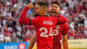 Jonathan Osorio And Lorenzo Insigne Team Toronto Fc Wallpaper