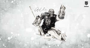 Jonathan Quick Black And White Wallpaper