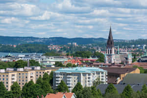 Jonkoping Cityscape Sweden Wallpaper