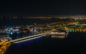 Jonkoping Night Skyline Wallpaper