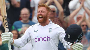 Jonny Bairstow Cheerful Playing Cricket Wallpaper