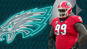 Jordan Davis Eagles Graphic Wallpaper