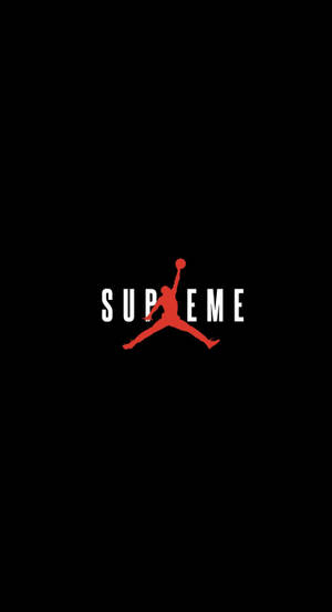 Jordan Logo And Supreme Collaboration Wallpaper