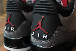 Jordan Logo Black Cement Wallpaper