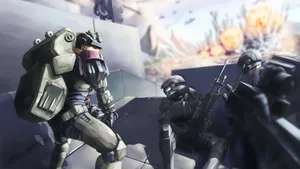 Jorge-052, A Spartan-ii Commando From The Halo Series, In Full Armor. Wallpaper