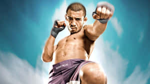 José Aldo Fearless Brazilian Ufc Fighter Art Wallpaper