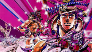 Joseph Joestar In Action, Ready For Battle Wallpaper