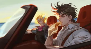 Joseph Joestar In Battle Tendency: A Power Packed Adventure Wallpaper