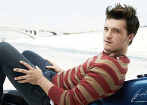 Josh Hutcherson Casual Photoshoot Wallpaper