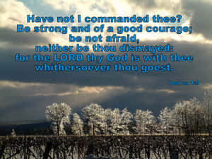Joshua19 Inspirational Verse Wallpaper
