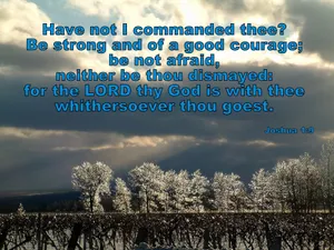 Joshua19 Inspirational Verse Wallpaper