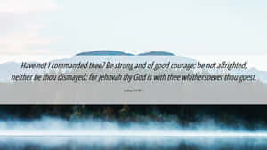 Joshua19 Inspirational Verse Wallpaper
