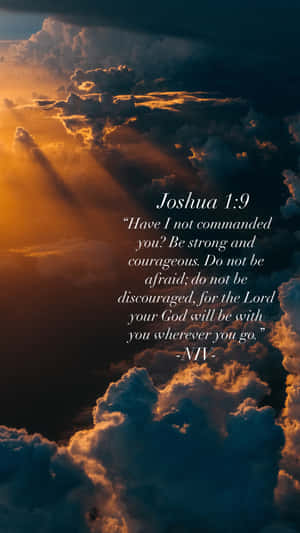Joshua19 Inspirational Verse Wallpaper