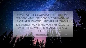Joshua19 Inspirational Verse Starry Sky Wallpaper