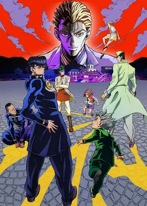 Josuke Higashikata And Crazy Diamond From Jojo's Bizarre Adventure: Diamond Is Unbreakable Wallpaper