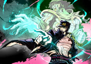 Jotaro Kujo, A Fearless Hero From Jojo's Bizarre Adventure Wallpaper