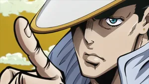 Jotaro Kujo – The Stoic Powerhouse Of Jojo's Bizarre Adventure Wallpaper
