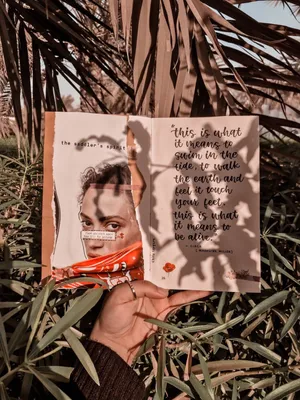 Journal With Portrait Illustration Wallpaper