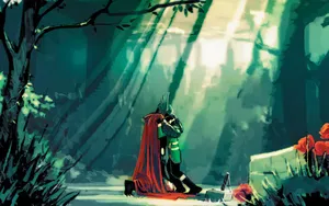 Journey Into Mystery Thor And Loki Marvel Illustration Wallpaper