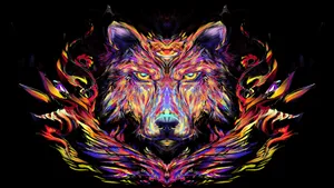 Journey Into The Wild And Trippy World Of Animals Wallpaper