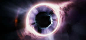 Journey Through The Cosmic Wormhole Wallpaper