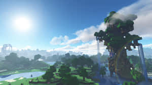 Journey Through The Minecraft World Wallpaper