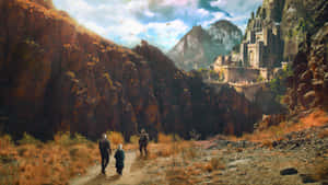 Journeyto Kaer Morhen Fantasy Landscape Wallpaper