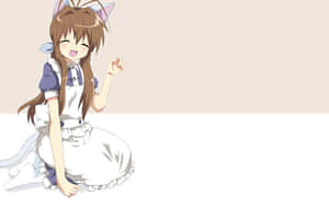 Joyful Anime Character Laughing Wallpaper