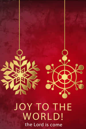 Joytothe World Christmas Greeting Wallpaper