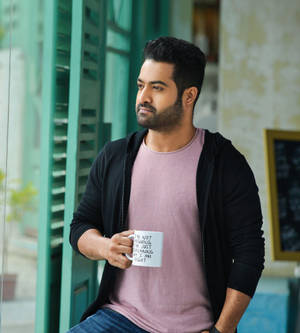 Jr Ntr Holding Mug Wallpaper