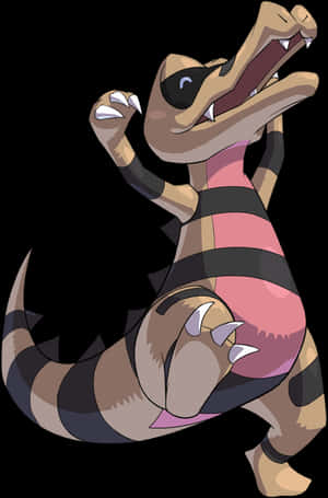 Jubilant Evolved Sandile Cheering Wallpaper