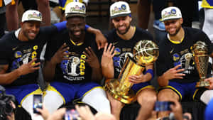 Jubilant Nba Champions Celebrating Victory Wallpaper