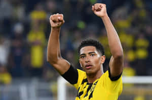 Jude Bellingham Celebration Borussia Dortmund Wallpaper