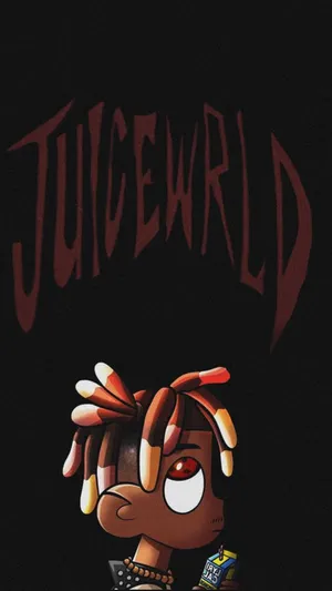 Juice Wrld Logo Cute Caricature Wallpaper