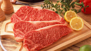 Juicy And Delicious Red Meat Dish Wallpaper