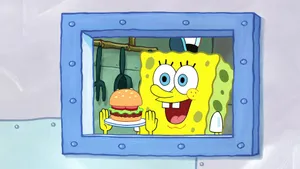 Juicy Krabby Patty On A Bed Of Fresh Lettuce And Tomatoes Wallpaper