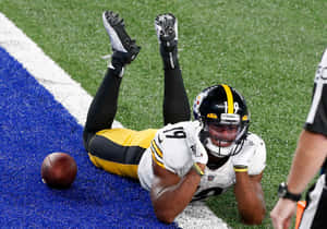 Juju Smith Schuster Wins Touchdown In 2020 Wallpaper