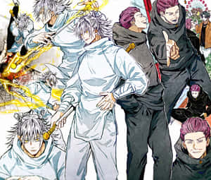 Jujutsu Kaisen Characters Collage Wallpaper