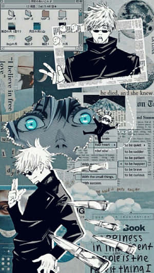 Jujutsu Kaisen Collage Aesthetic Wallpaper