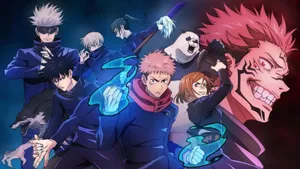 Jujutsu Kaisen Team Artwork Wallpaper