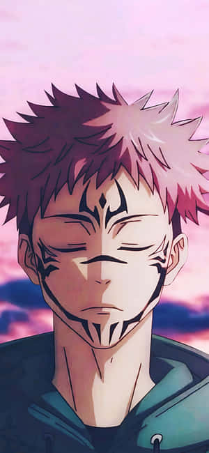 Jujutsu Kaisen_ Yuji Itadori_ Sunset Aesthetic Wallpaper