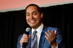 Julian Castro Donning A Striped Blue Tie Wallpaper