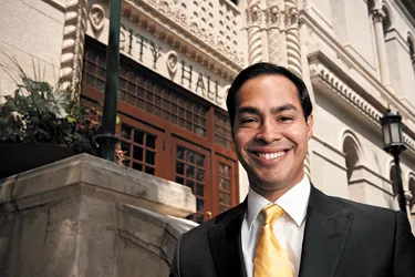 Julian Castro With City Hall Wallpaper